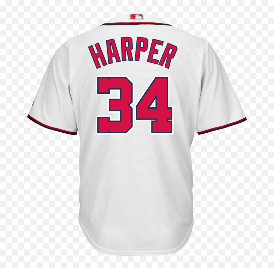 Bryce Harper Washington Nationals Replica Adult Home Jersey - Ronald Acuna Jr Jersey Png,Bryce Harper Png