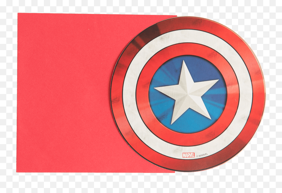 Marvel Avengers Party Invitations - Captain America Shield Stickers Png,Captian America Logo