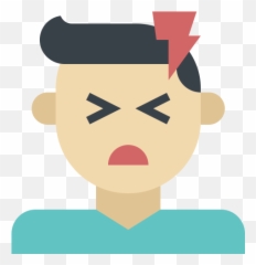 Headache Migraine Pain Severe Shock - Dolor De Cabeza Icono Png,Headache Png