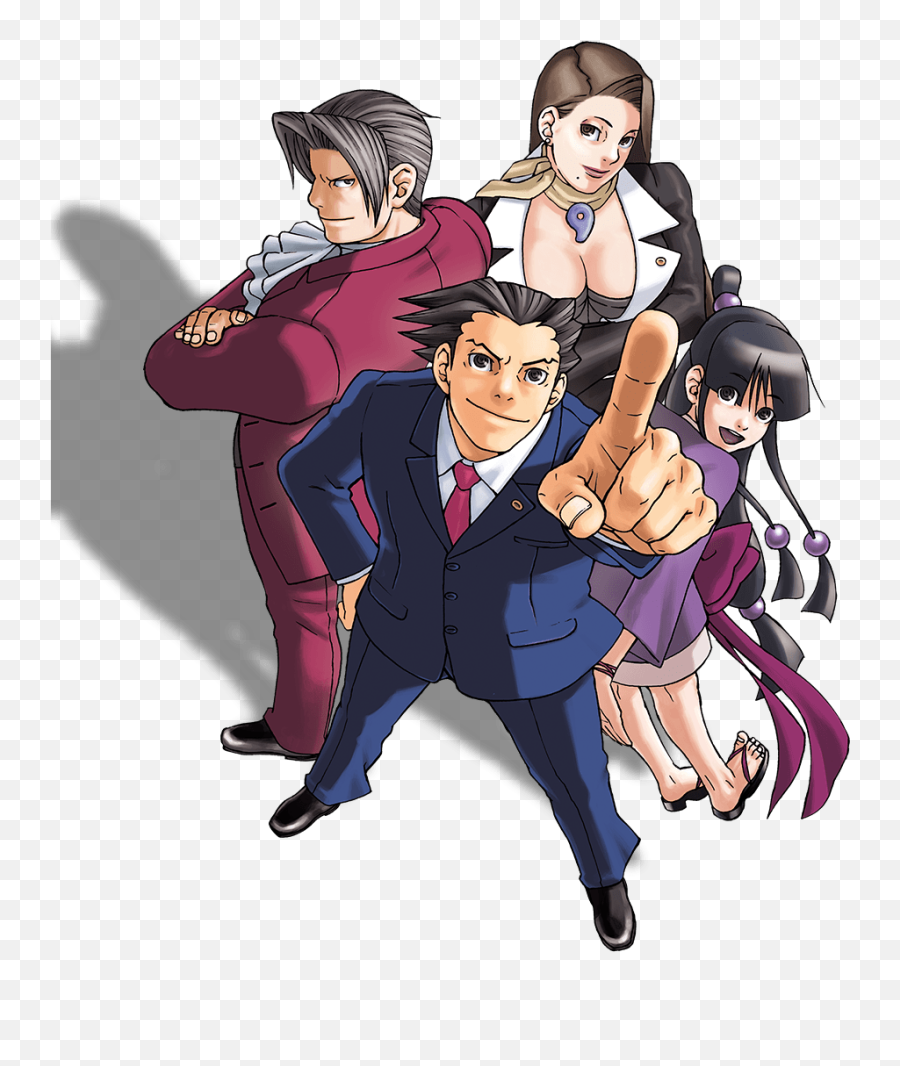 Ace Attorney Trilogy - Phoenix Wright Ace Attorney Characters Png,Ace Attorney Logo