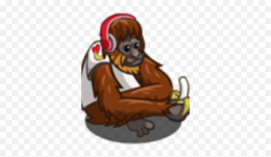 Dj Orangutan Farmville Wiki Fandom - Old World Monkey Png,Orangutan Png