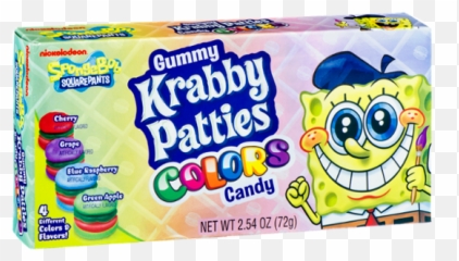 Gummy Krabby Patties Colors Candy Nickelodeon Spongebob Squarepants - Color Gummy Krabby Patties Png,Krabby Patty Png