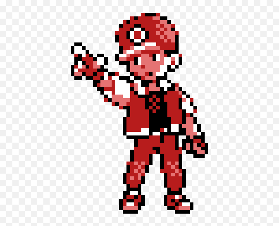 Pixilart - pokemon trainer red by g619096