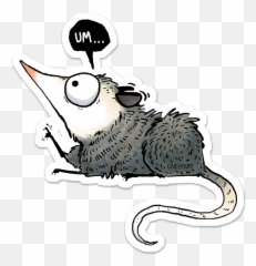 Norbert The Opossum Sticker - Cartoon Png,Opossum Png