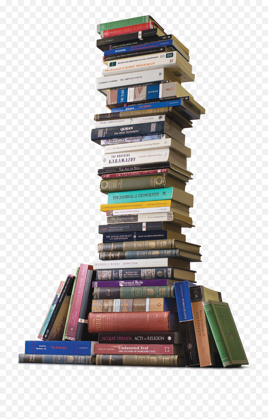 Free Book Stack Transparent Background - Stack Of Library Books Png,Library Png