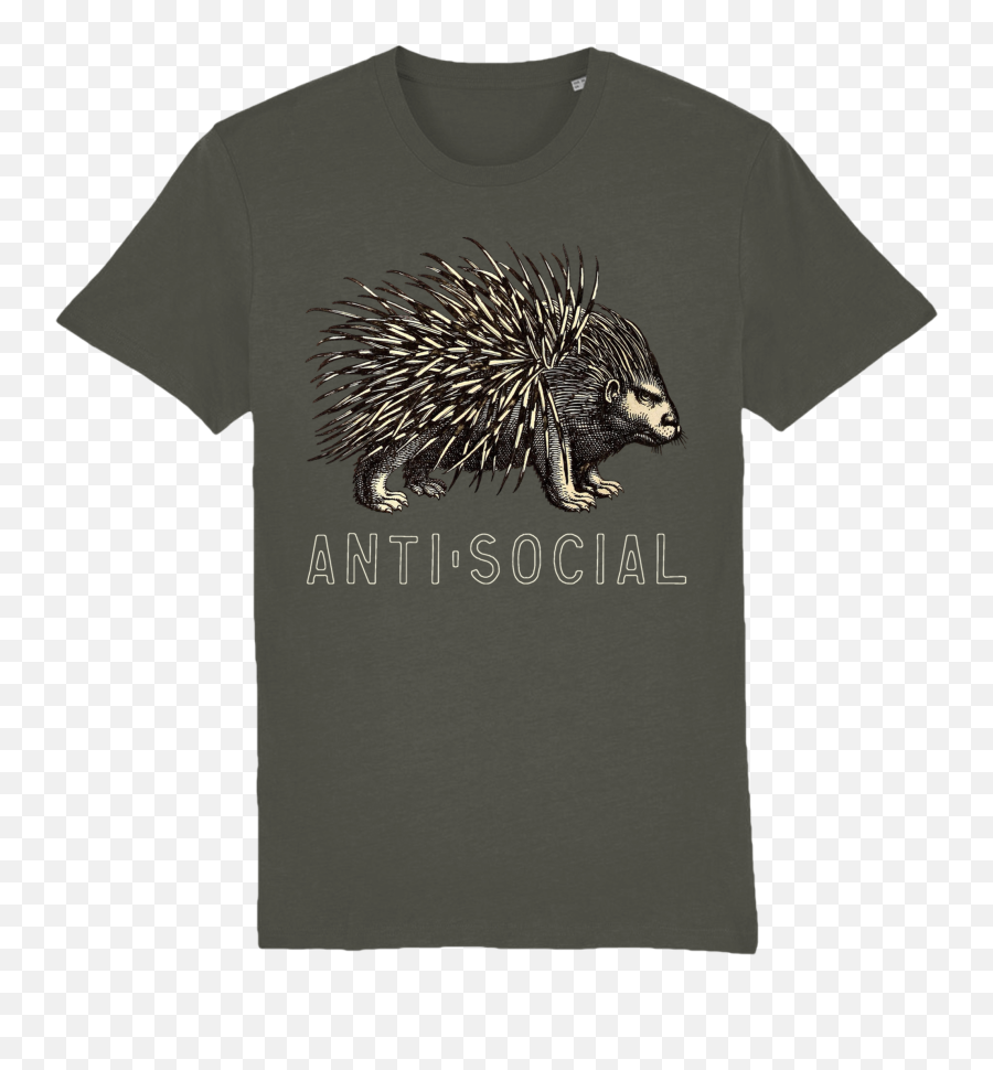 Anti - Social Porcupine Tshirt U2013 Cawdaw Womens Lilac T Shirt Png,Porcupine Png