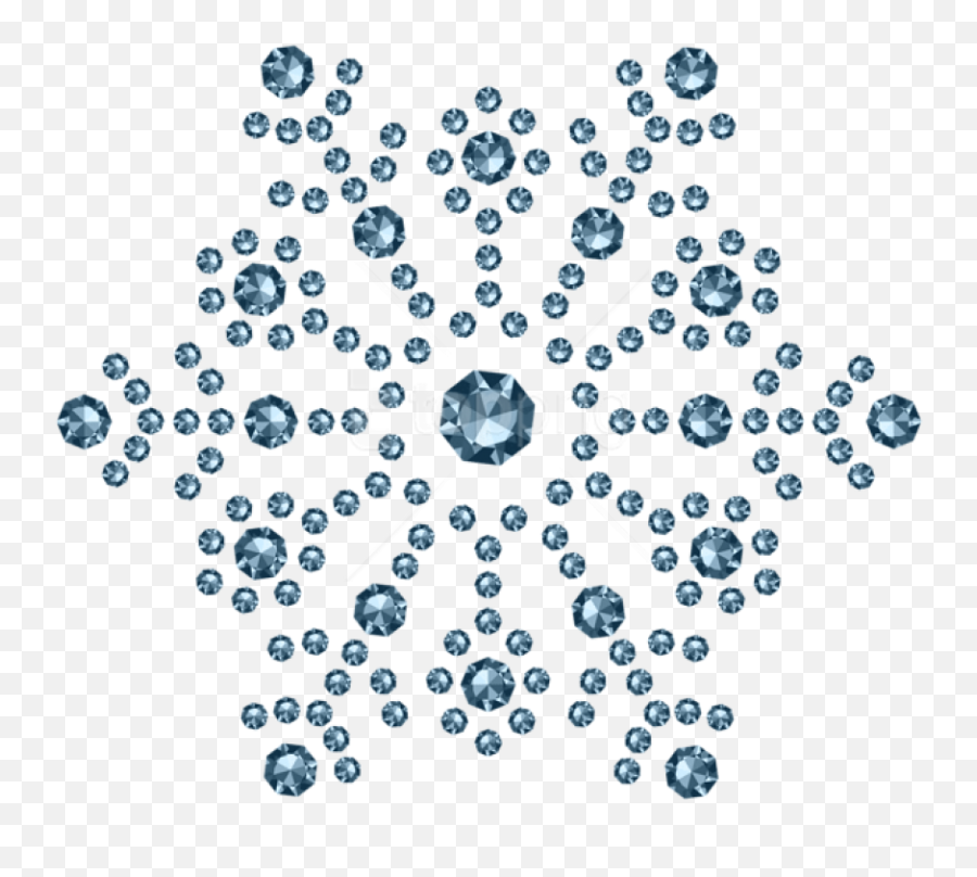 Download Free Png Diamond Snowflake - Christmas Blue Gold Clip Art,Free Snowflake Png