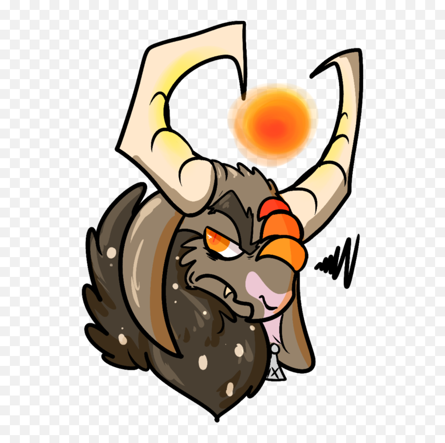 Download Hd Horns The Bull - Dragon Headshot Cartoon Clip Art Png,Bull Horns Png