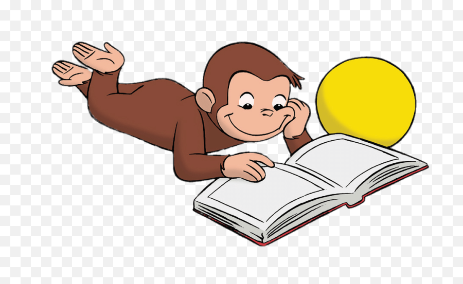 Png Curious - Curious George Reading Png,Curious George Png