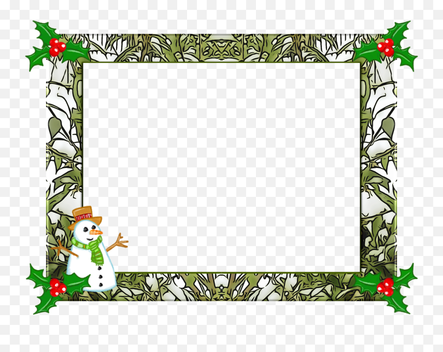 Christmas Frame Holly - Christmas Frame 2019 Png,Christmas Frame Png