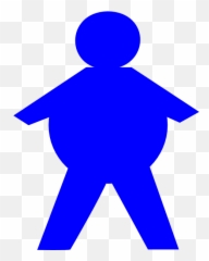 Download Clipart Free Stickman Clip Art - Outline Of Fat Person Png,Fat Guy Png