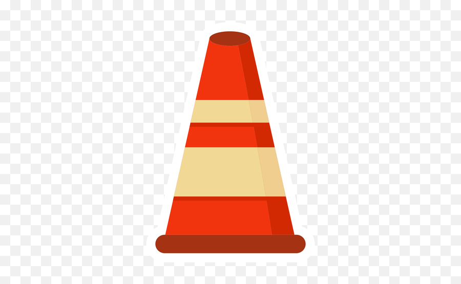 Cone Road Block Colorful Flat - Transparent Png U0026 Svg Vector Linea De Conos Png,Cone Png