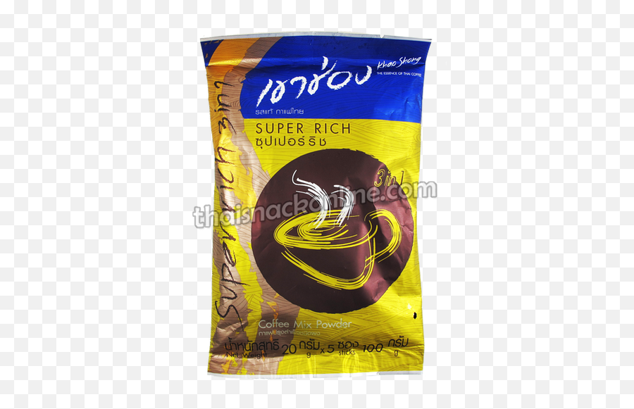 Khao Shong - Coffee Super Rich 3in1 5x20g Thaisnackonline Khao Shong Coffee Png,Transparent Ribbon Eel