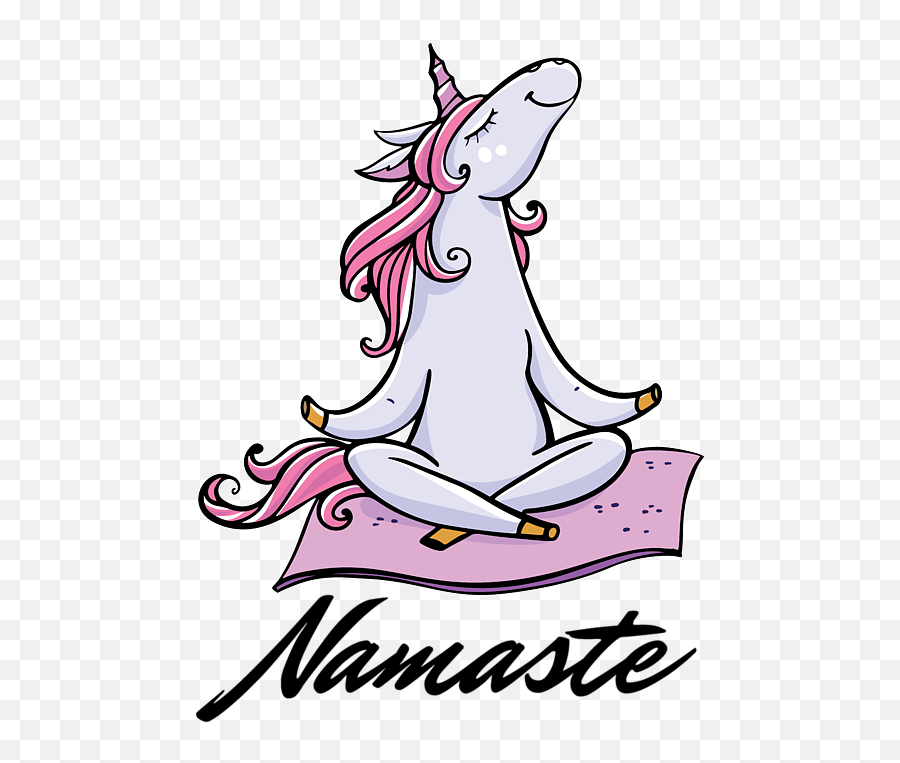 Yoga Unicorn Namaste Rainbow Meditation Spiral Notebook - Yoga Unicorn Png,Rainbow Unicorn Png