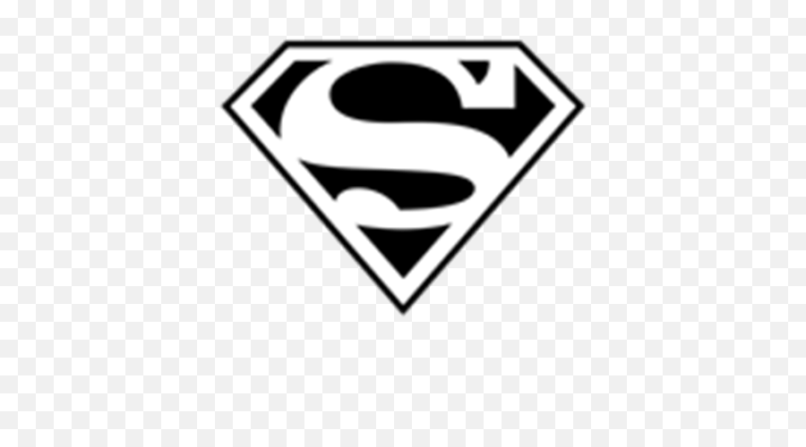 Superman Logo Clipart Black And White - Superman Logo Black And White Png,Supermans Logo