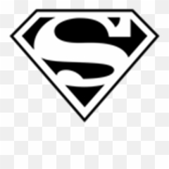 Superman Logo Clipart Black And White - png