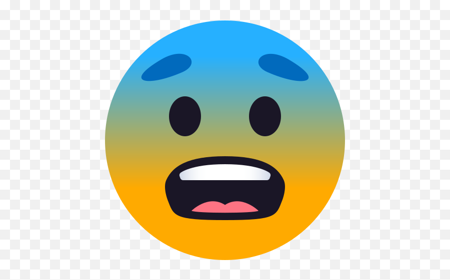 Emoji Scared Face To Copypaste Wprock - Joypixels Fearful Face Emoji Png,Scared Face Transparent