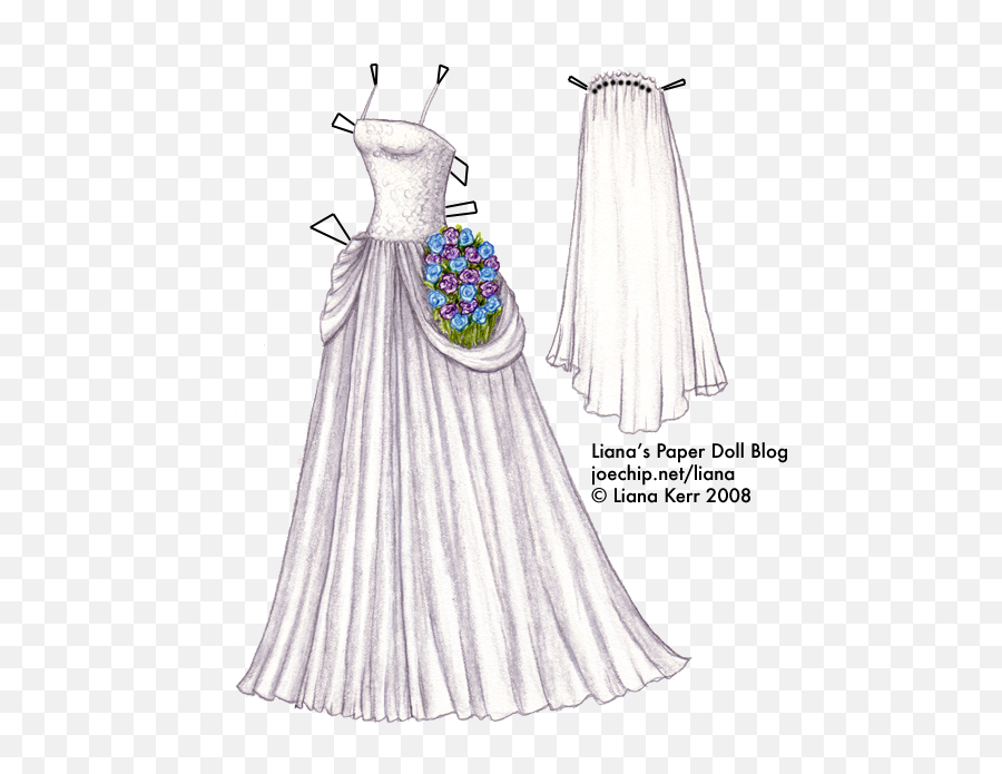 Liz Pattersons Final Wedding Dress - Floor Length Png,Wedding Veil Png