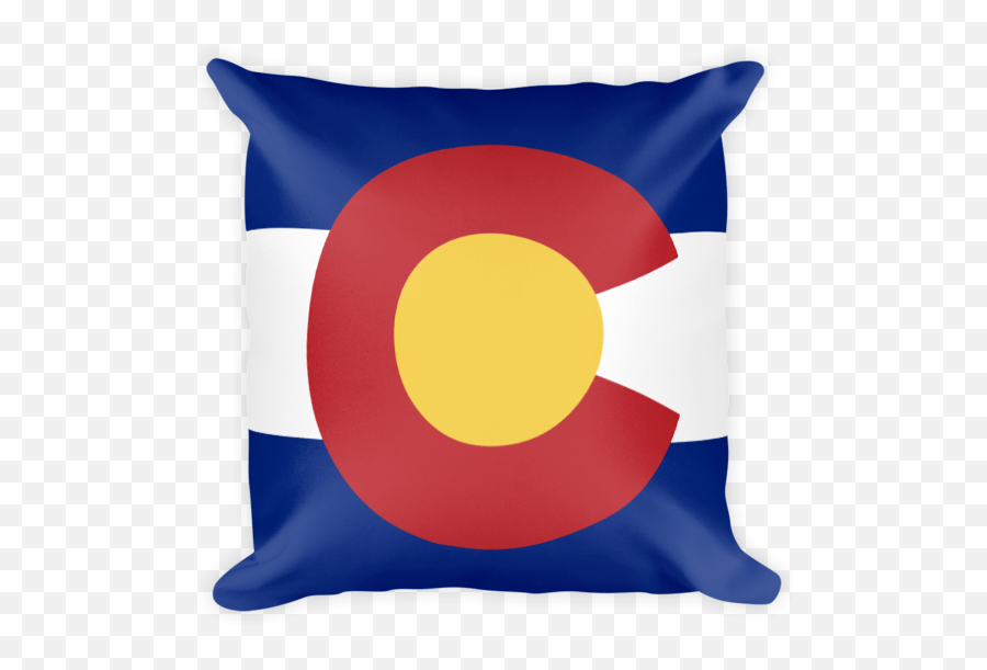 Colorado Flag Square Plus - Throw Pillow Clipart Full Size Bond Street Station Png,Colorado Flag Png