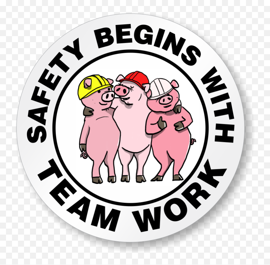 Safety Begins With Team Work Hard Hat Label Sku Hh - 0376 Decon Team Png,Work Helmet Icon