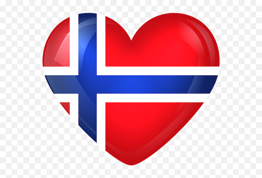 Norway - Norwegian Flag Heart Transparent Png,Small News Icon