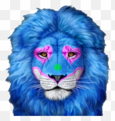 Lion Face Lionface - Sticker by png