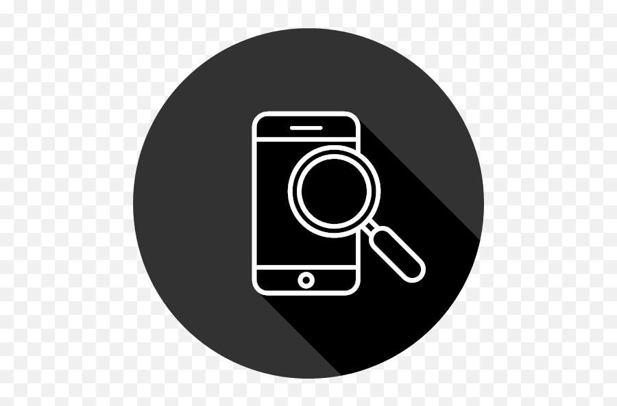 Glass Screen Search Smartphone Icon Png Looking For