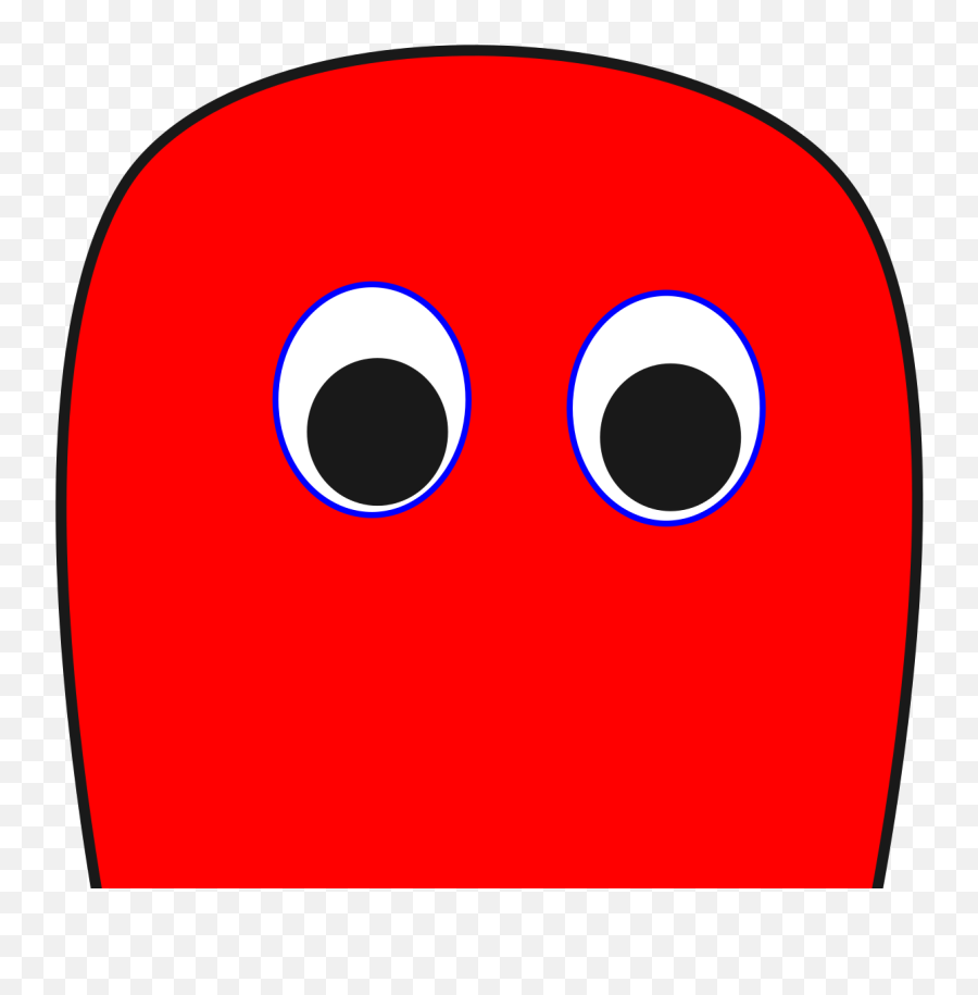 Red Pacman Ghost Svg Vector - Dot Png,Pacman Icon Google Maps