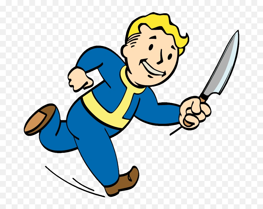 Run For Your Knife - Kid Running With Knife Png,Cartoon Knife Png