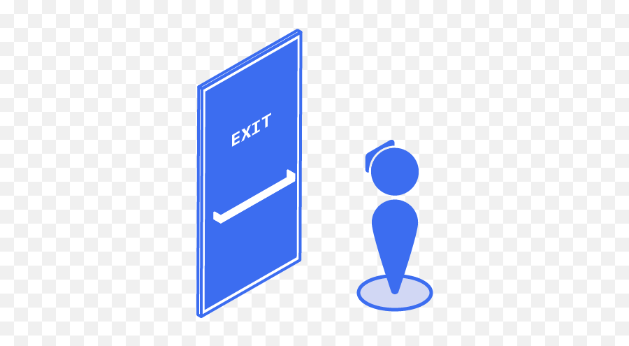 Ibm Arvr Design Language - Vertical Png,Blue Exit Icon