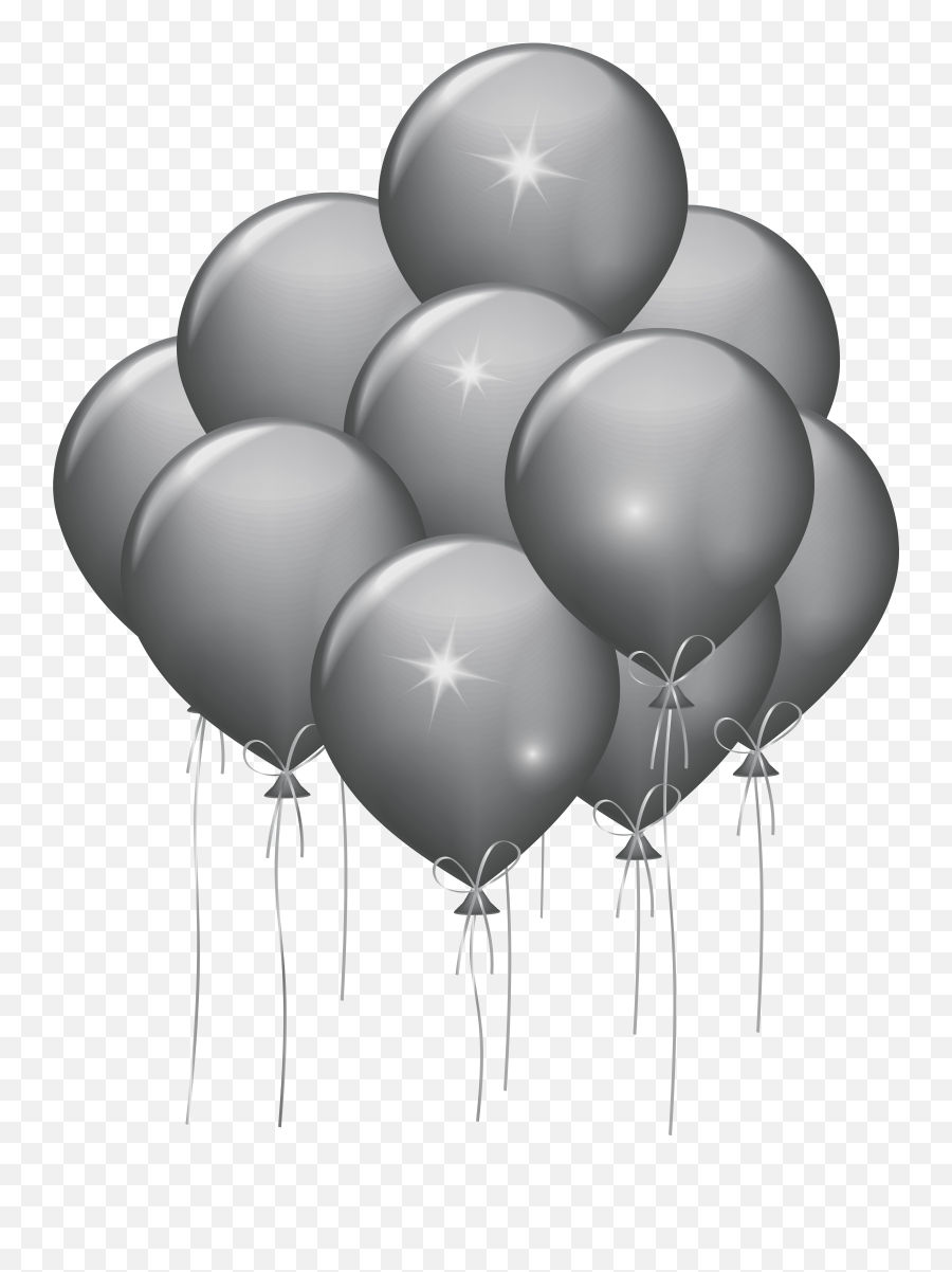 Black Balloons Transparent Png White
