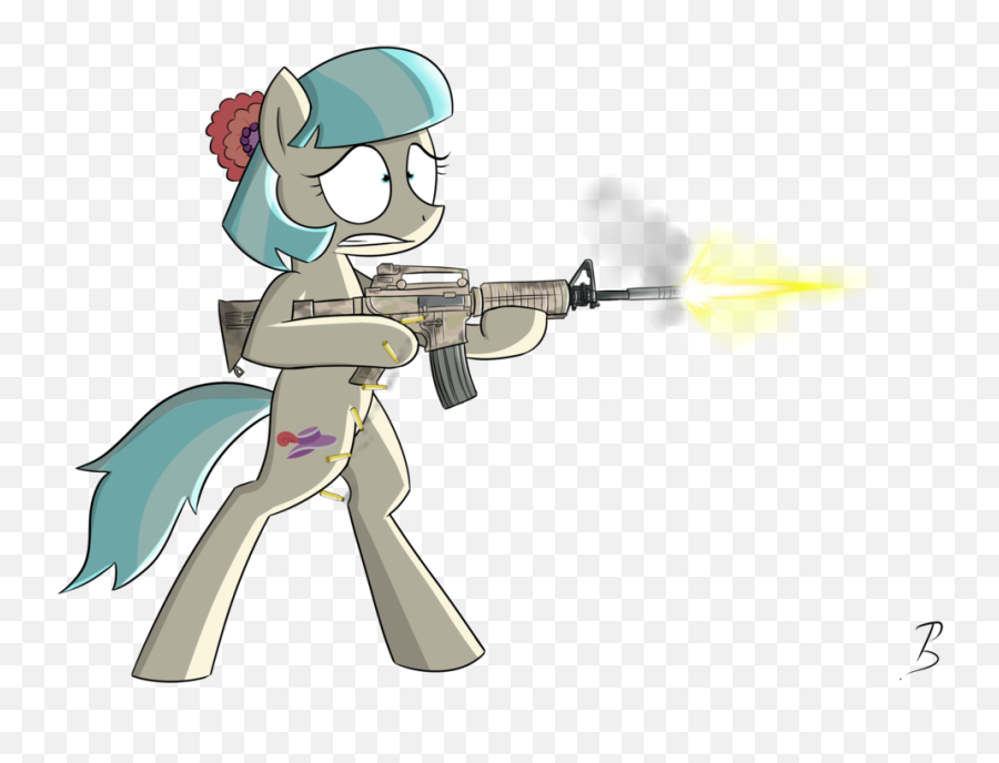 Gun Clipart Png - Pony With A Gun Transparent Cartoon My Little Pony With Guns,Cartoon Gun Png