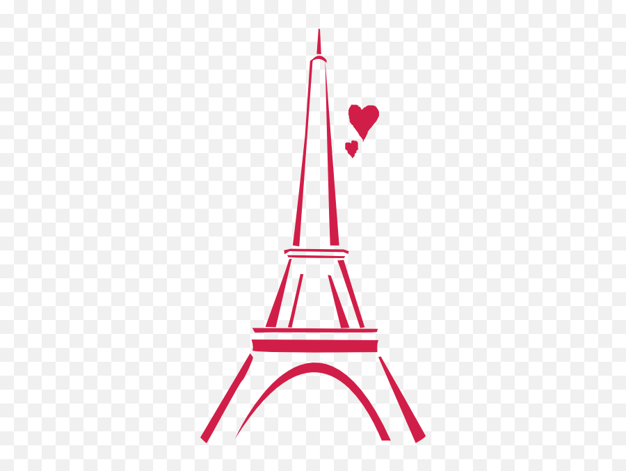 Love Paris Pink Clip Art - Vector Clip Art Eiffel Tower Clip Art Png,Paris Png