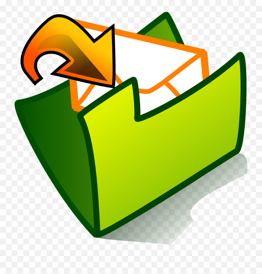 Inbox Folder Clip Art - Vector Clip Art Online Output Clip Art Png,Email Inbox Icon