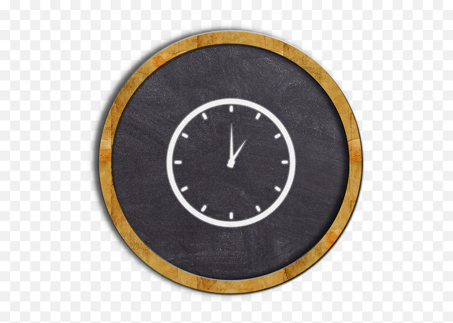Chalkboard Time Clock - Free Image On Pixabay Clock Chalkboard Icon Png,Clock In Icon