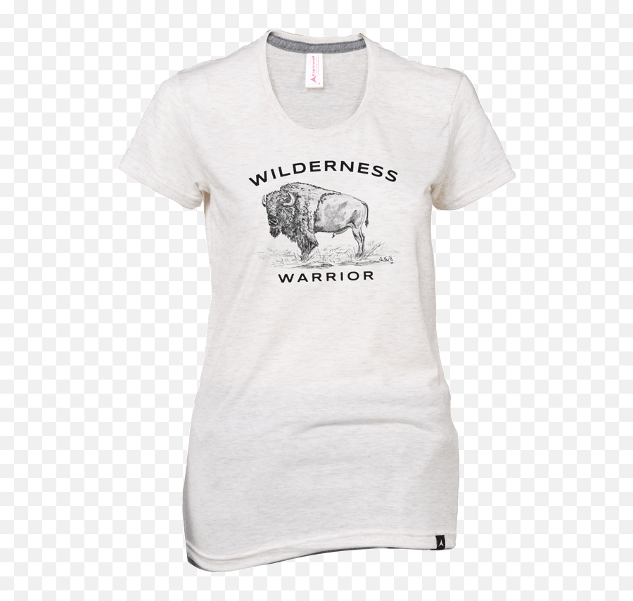Wilderness Warrior Bison Womenu0027s T - Shirt Trioatmeal Short Sleeve Png,Oakley Icon 2.8 Tee