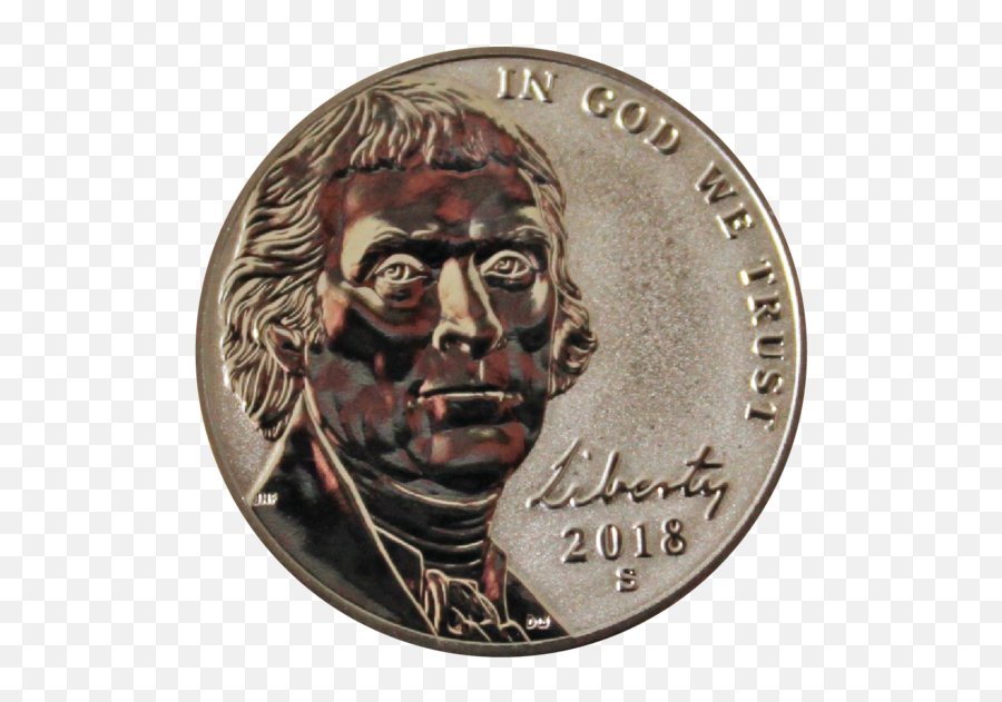 2018 Reverse Proof Jefferson Nickel - Coin Png,Nickel Png