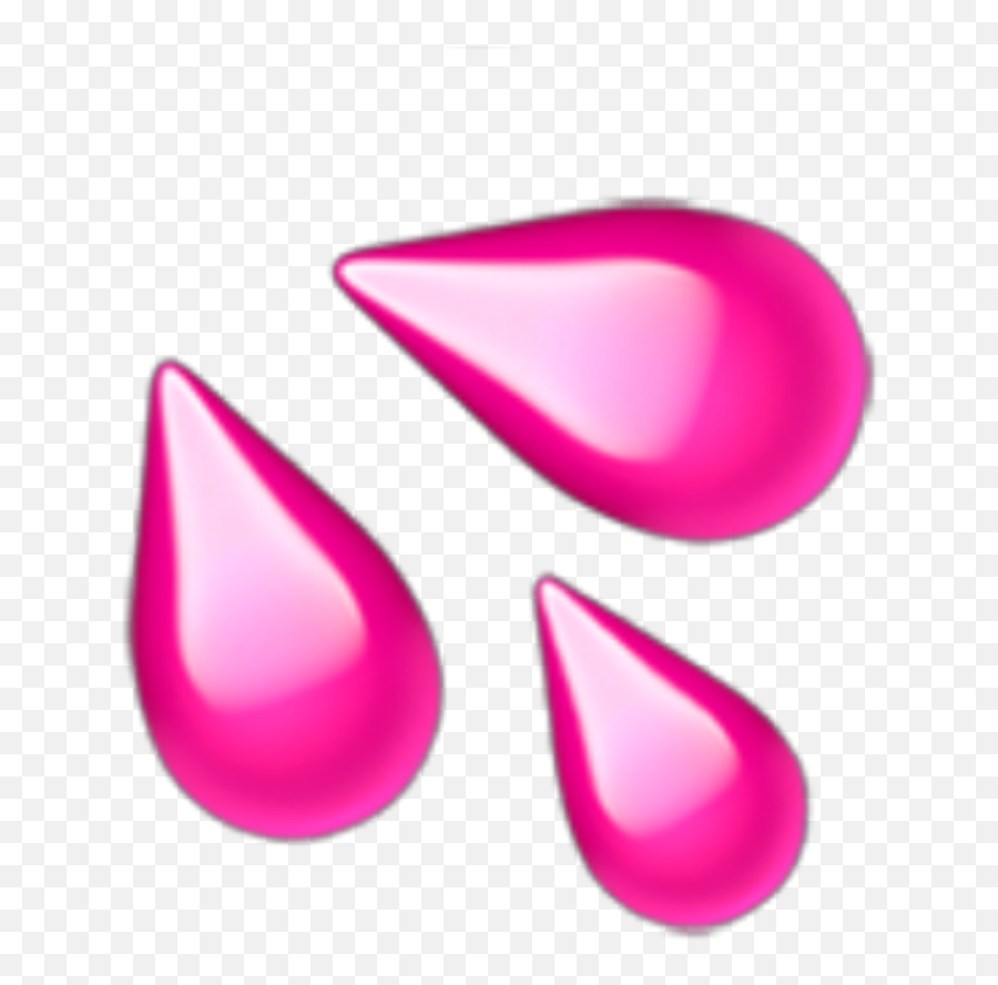 Tears Tear Pink Emoji Pinkemoji Remix Apple - Sweat Transparent Background Water Emoji Png,Tear Emoji Png