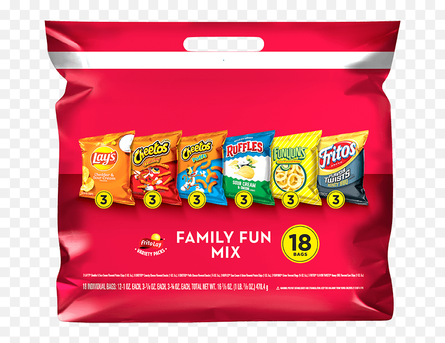 Frito - Lay Family Fun Mix Variety Pack Variety Packs Chip Variety Pack Png,Lays Png