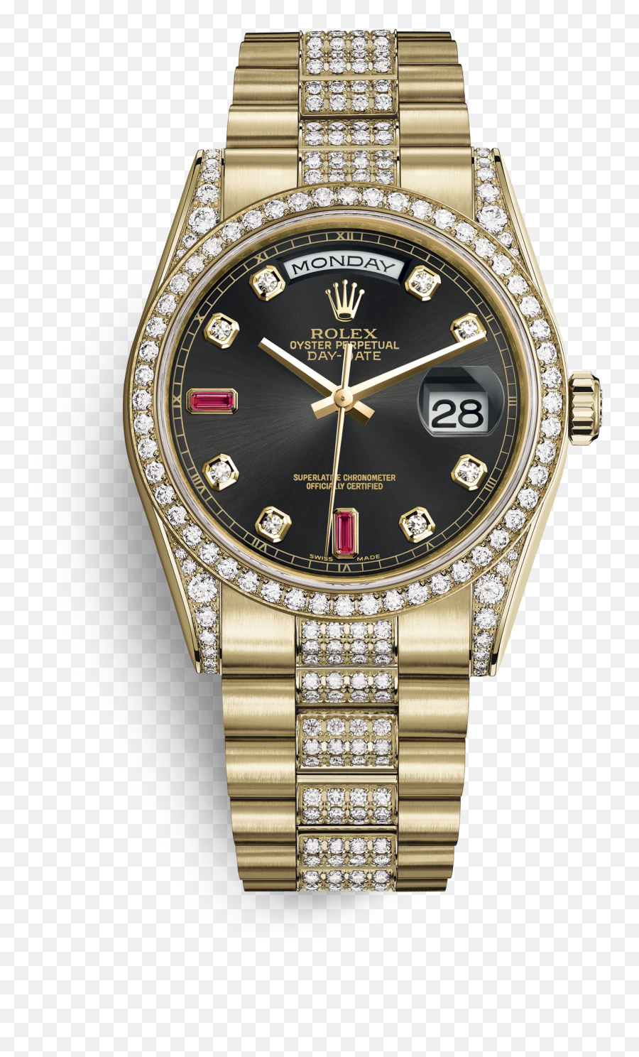 Day - Rolex Day Date 36 White Gold With Diamonds Png,Rolex Watch Png