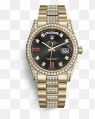 Day - Rolex Day Date 36 White Gold With Diamonds Png,Rolex Watch Png