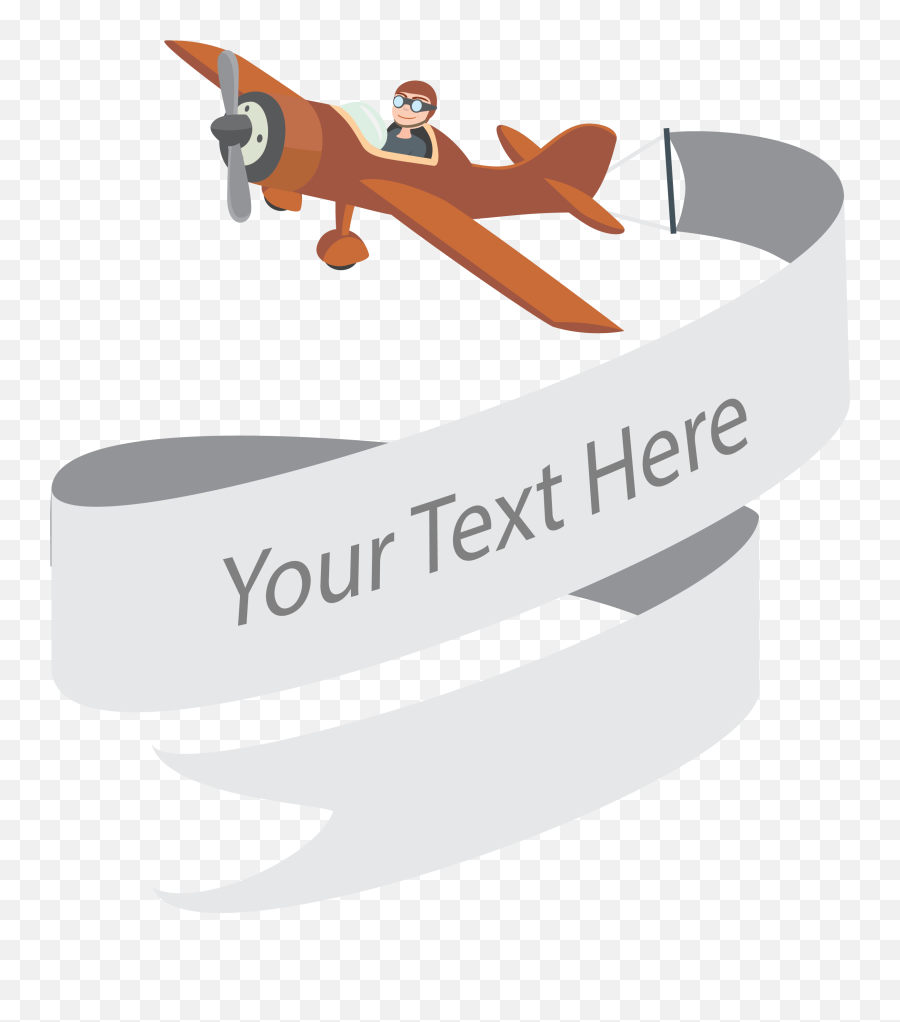 Download Web Company Cartoon Pilot - Transparent Airplane Banner Png,Cartoon Airplane Png