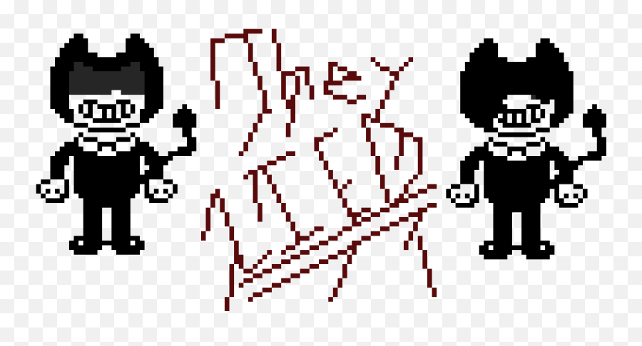 Batim Bendy And The Ink Machine Pixel Art Maker - Cartoon Png,Bendy And The Ink Machine Png