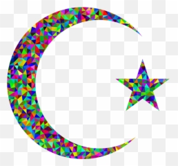 Crescent Moon Symbols Of Islam - Mosaic With Star png
