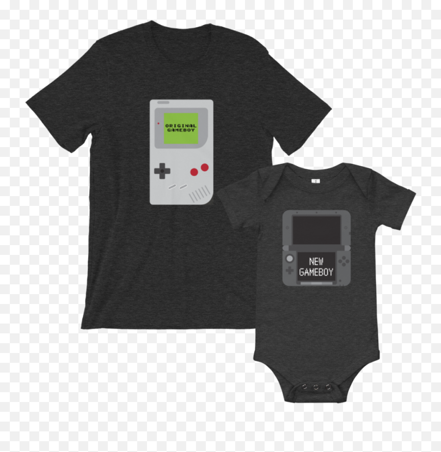Gameboy Dad U0026 Baby Matching Shirts - Gray Game Boy Png,Gameboy Png