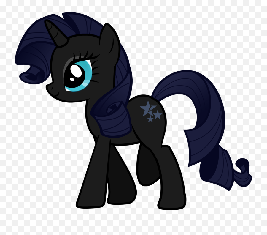 994257 - Black Rock Shooter Edit Ponified Rarity Recolor My Little Pony Black Rarity Png,Rock Transparent Background