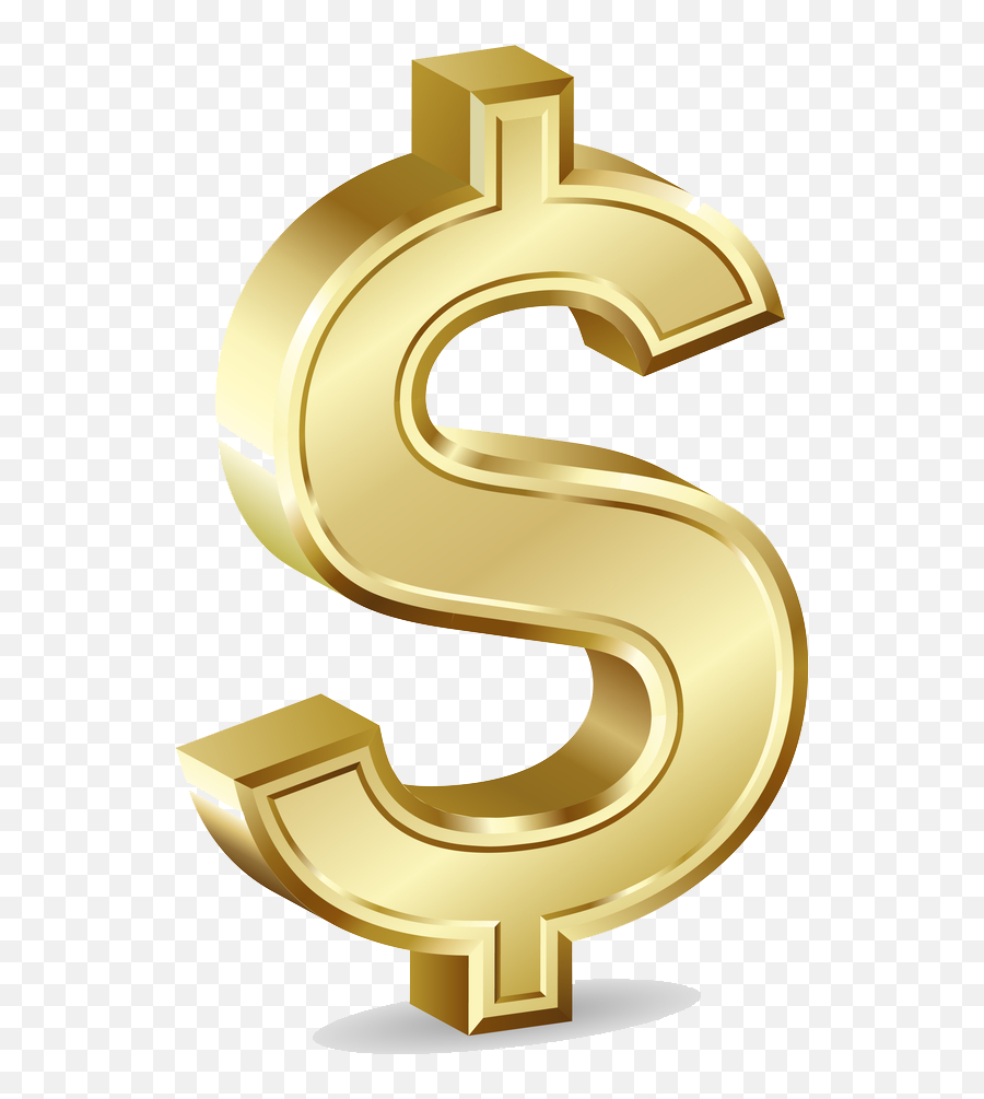 Dollar Sign Currency Transparent Icon - Transparent Gold Dollar Symbol Png,Dollar Sign Transparent