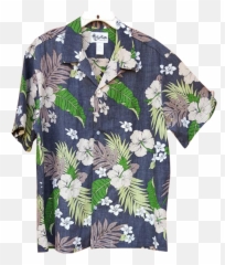 Download Hd Menu0027s Hawaiian Aloha Shirt With Invisible - Blouse Png,Hawaiian Shirt Png