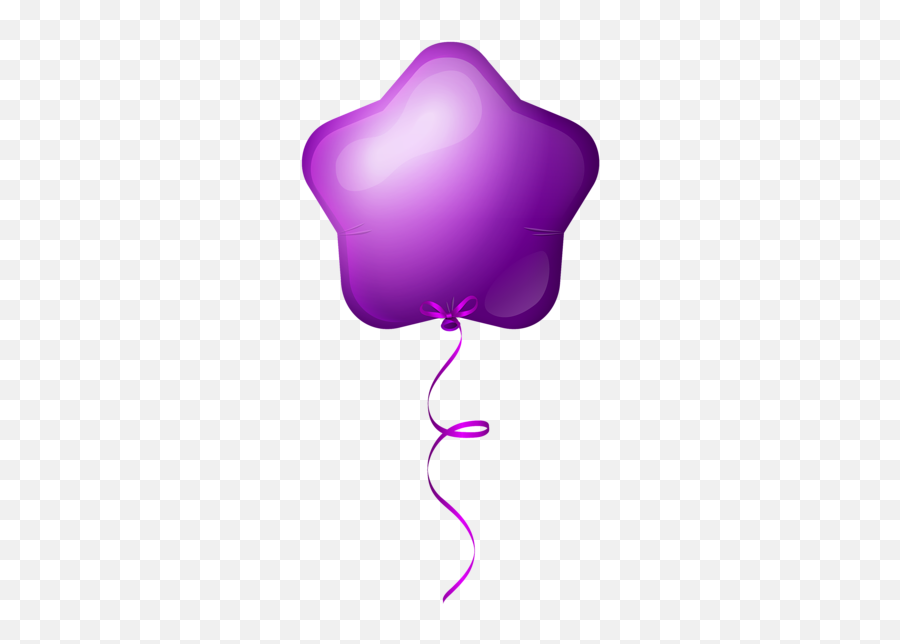 Png Clipart Image - Purple Balloons Clipart,Star Clipart Png