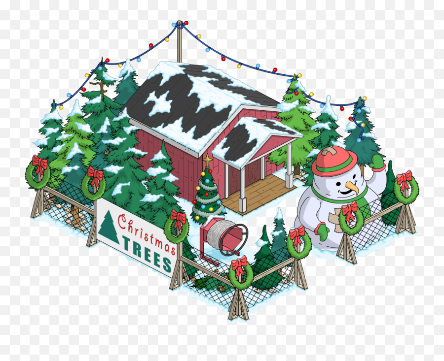 Christmas Chimney Png - Simpsons Tapped Out Christmas Tree Farm,Christmas Trees Png